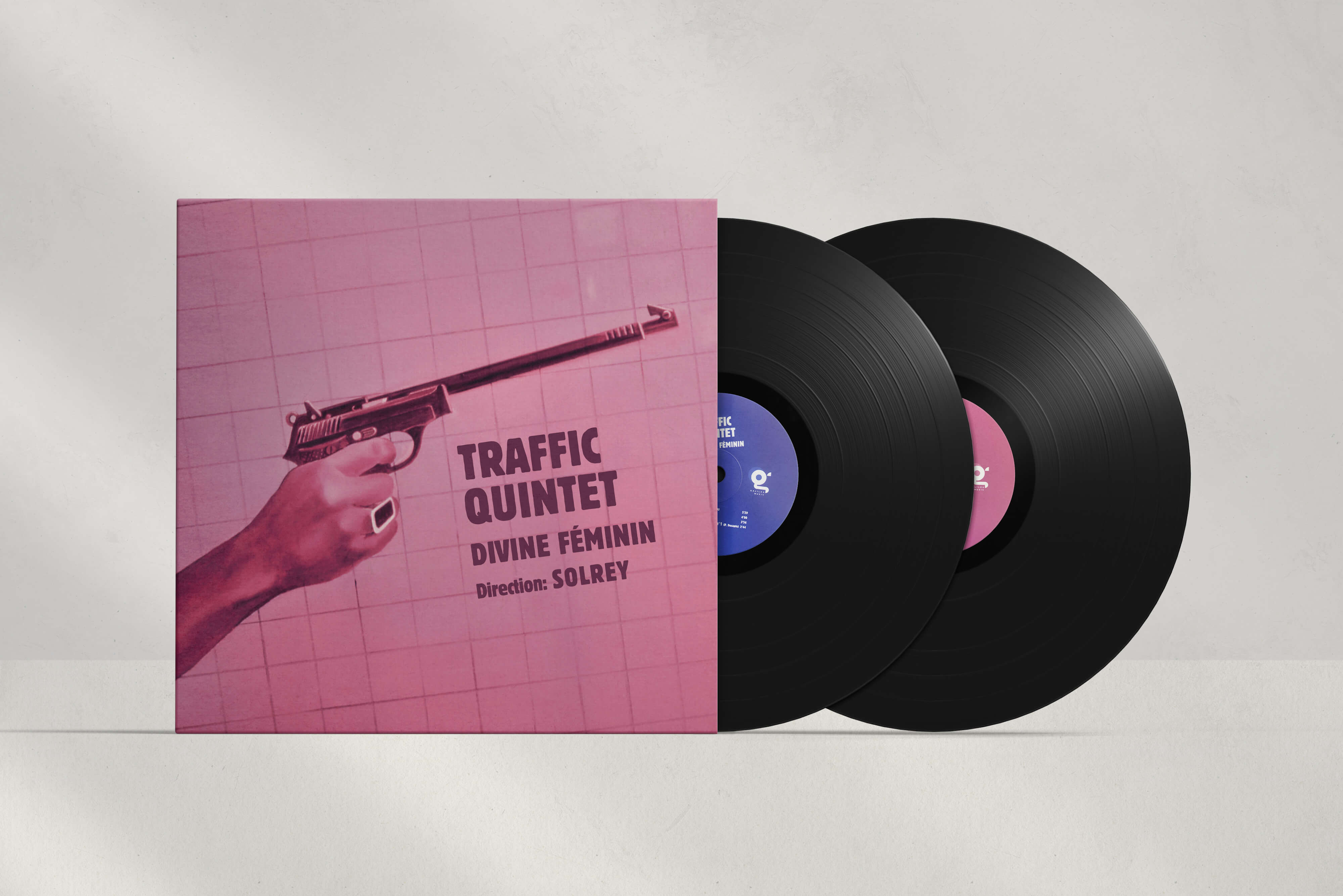 Réédition des vinyles « Divine Féminin » & « Nouvelles Vagues » de Solrey avec le Traffic Quintet